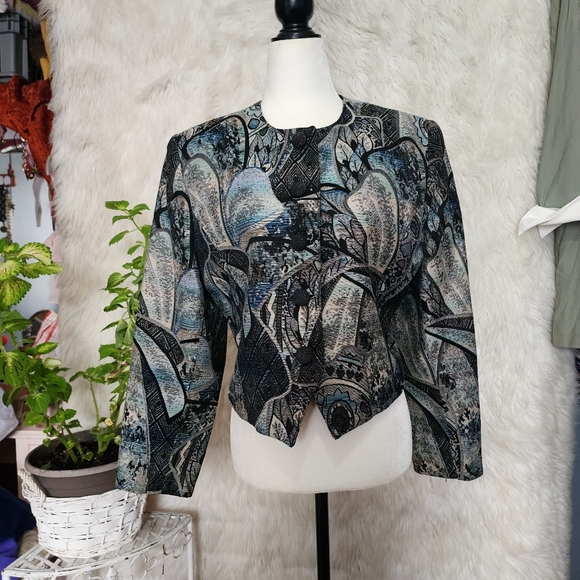 1980s abstract blazer - Picture 4 of 6